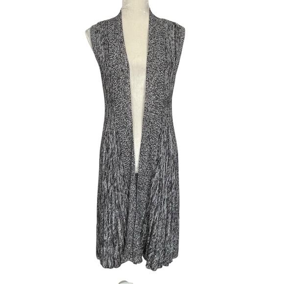 Chico’s Open Front Long Sweater Vest Women’s Size 2 US L/12 Knitted - Picture 1 of 8